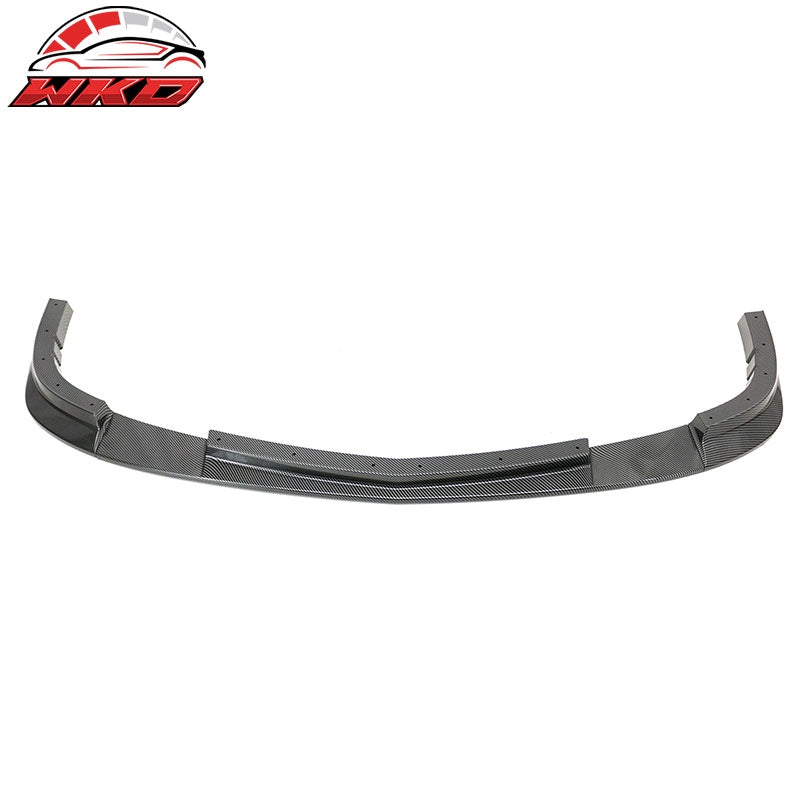Wholesale 06-13 Corvette C6 Front Bumper Lip ZR1 Style 3PC Spoiler Carbon Fiber Print - Wikond Auto