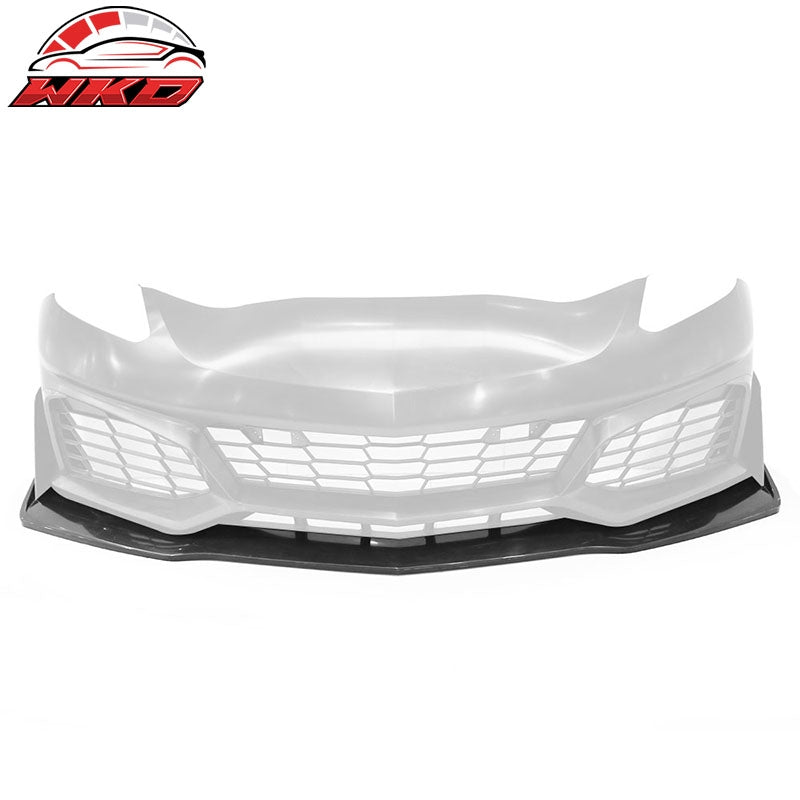 For 14-19 Chevrolet Corvette C7 ZR1 Style Unpainted Front Bumper Lip Spoiler ABS