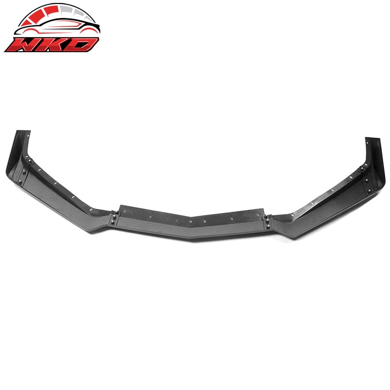 Fits 20-26 Chevy Corvette C8 5VM Style Carbon Fiber Print Front Bumper Lip 5PCS
