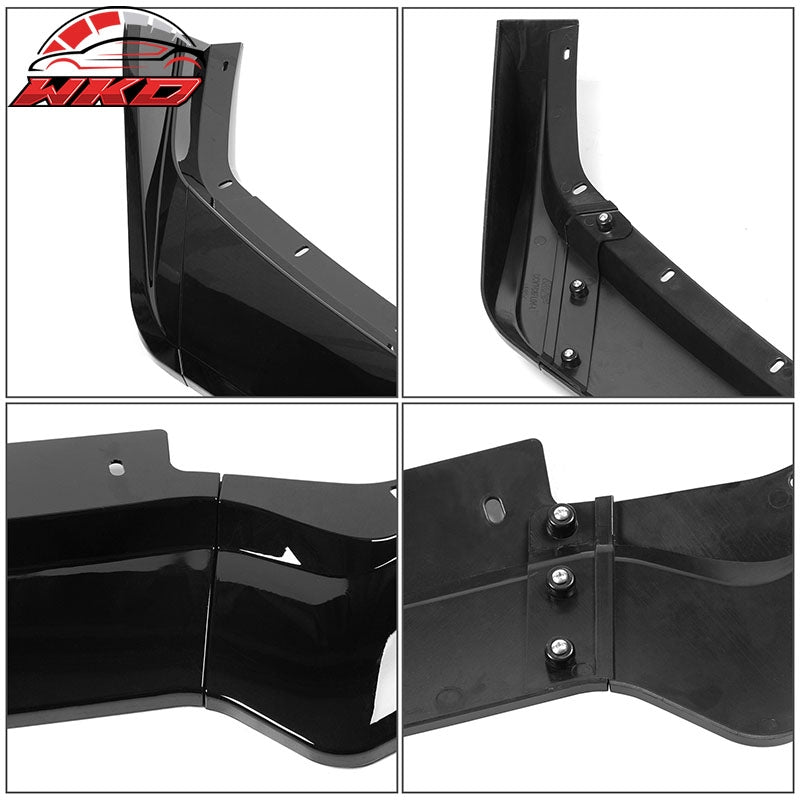 Fits 20-26 Chevrolet Corvette C8 5VM Style 5PCS Front Bumper Lip ABS Gloss Black