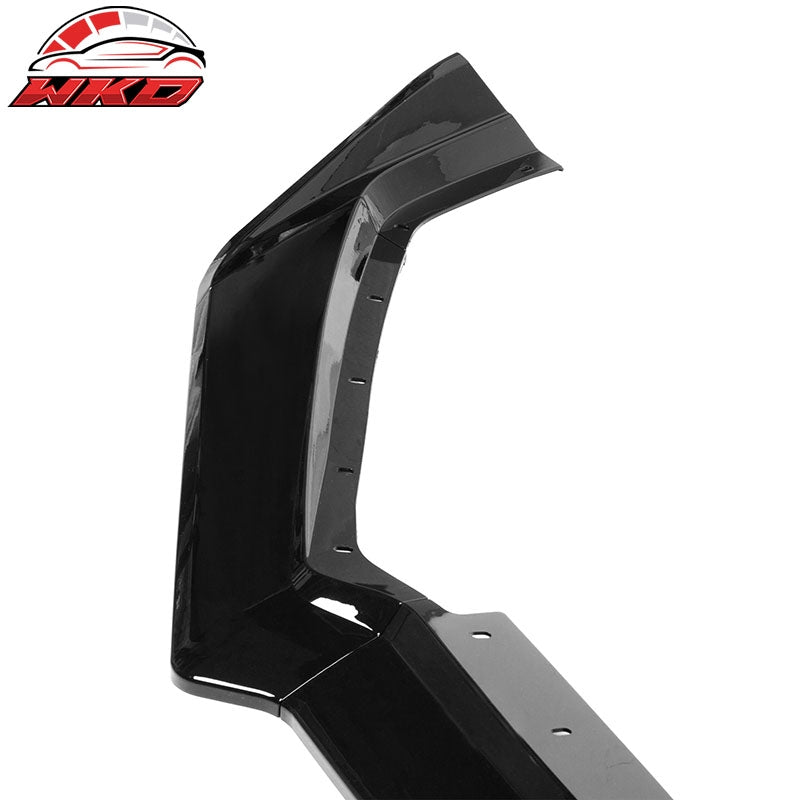 Fits 20-26 Chevrolet Corvette C8 5VM Style 5PCS Front Bumper Lip ABS Gloss Black