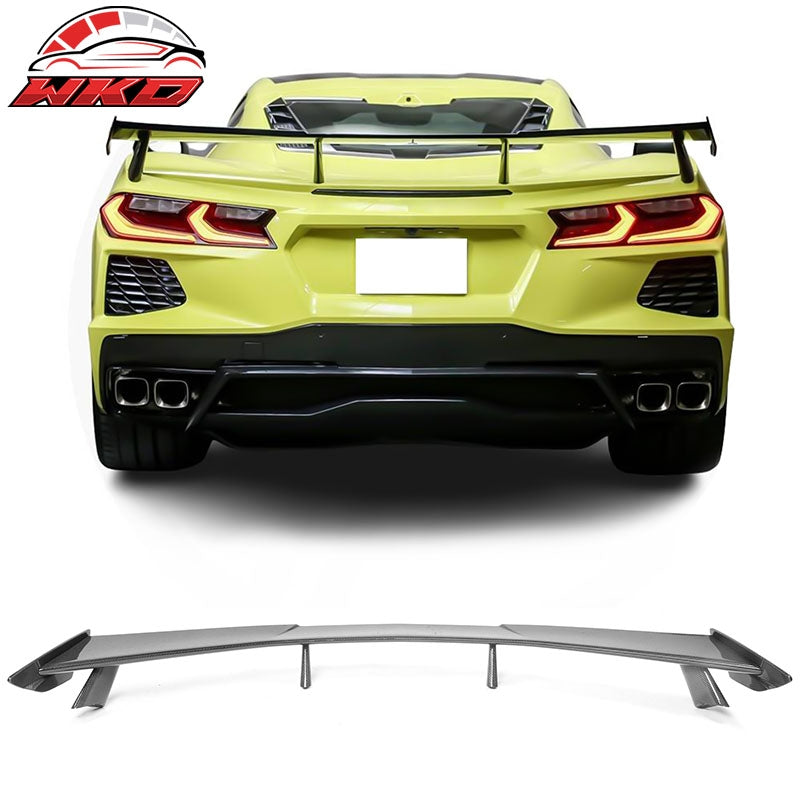 Wholesale 20-26 Chevrolet Corvette C8 High Wing Style Trunk Spoiler Carbon Fiber 7PC