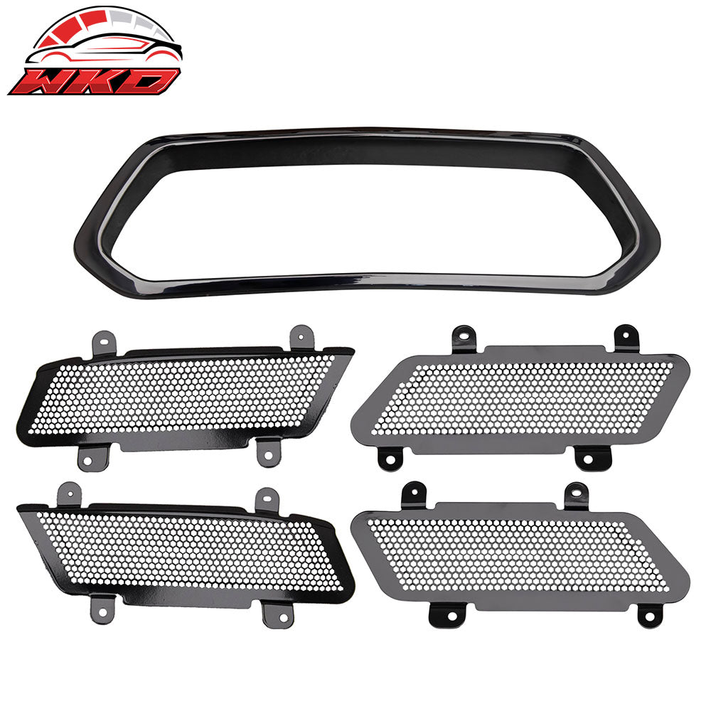 Wholesale 23-25 Chevy Corvette C8 Z06 ZR1 OE Iron Rear Bumper Pipe Bezel + Mesh Grille
