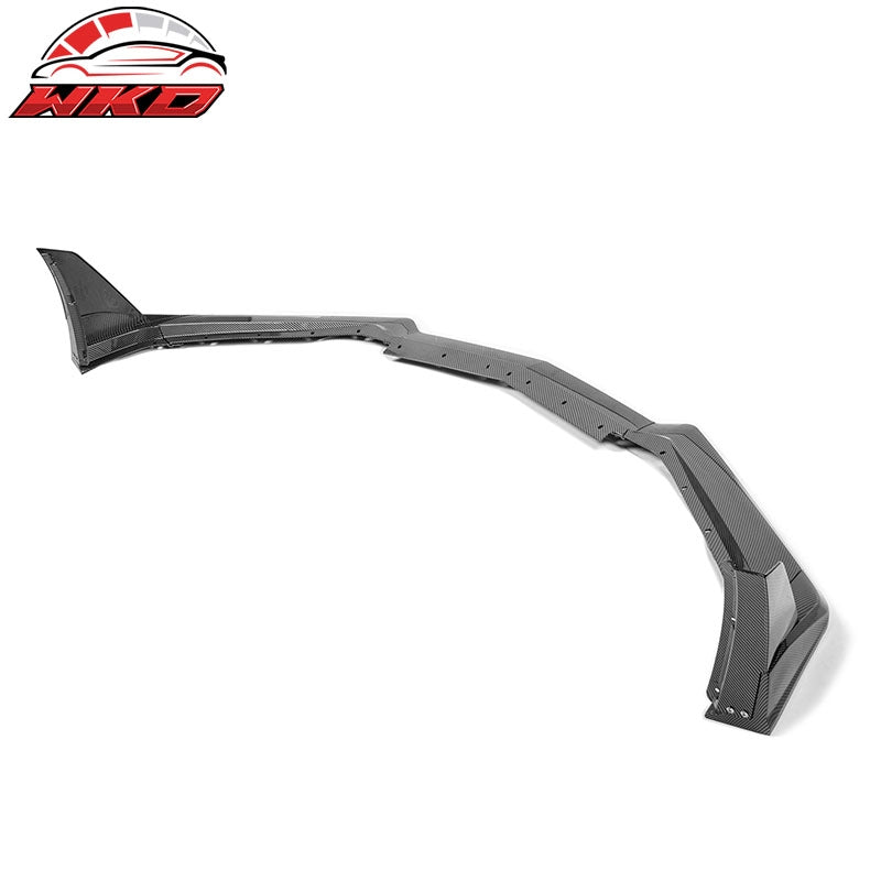 Fits 20-26 Chevy Corvette C8 STG 3 Front Bumper Lip ZR1 Style Carbon Fiber Print