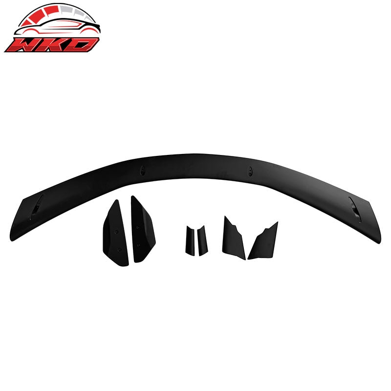 For 20-26 Chevy Corvette C8 Stingray Z51 High Wing Trunk Spoiler Matte Black ABS