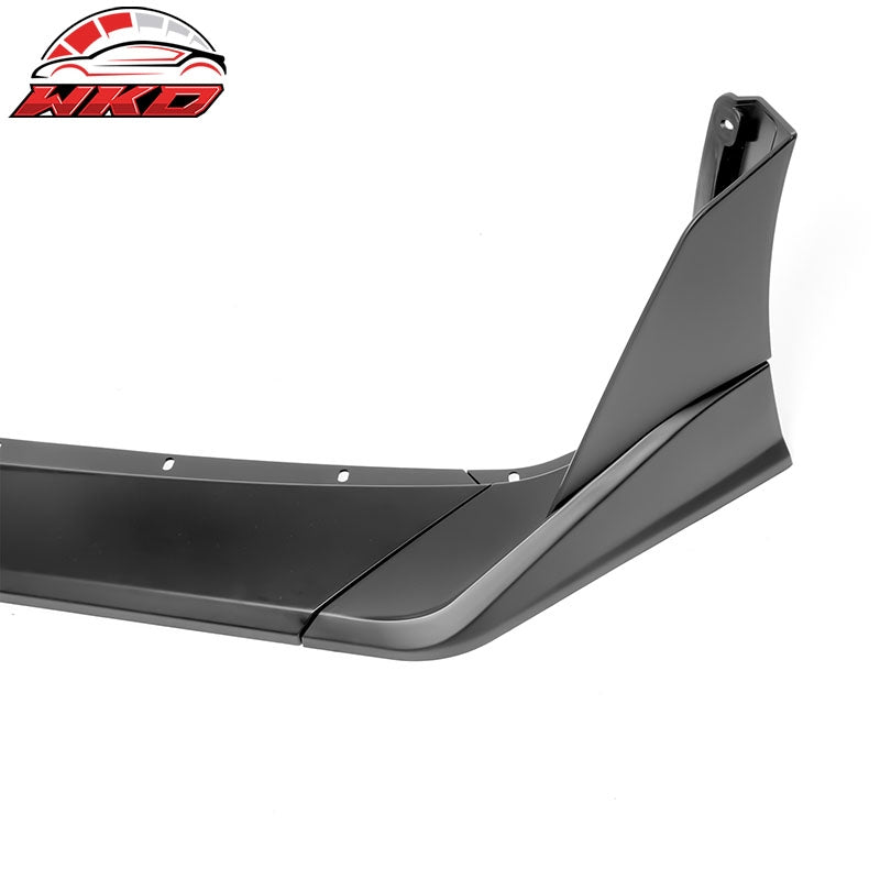 Fits 20-26 Chevy Corvette C8 Z51 STG 3 Front Bumper Lip ZR1 Style Matte Black