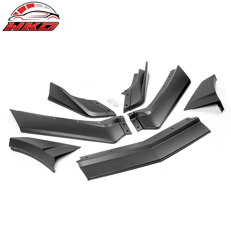 Fits 20-26 Chevy Corvette C8 Z51 STG 3 Front Bumper Lip ZR1 Style Matte Black