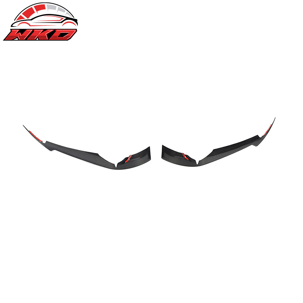 Wholesale 20-25 Chevrolet Corvette C8 IKON Front Bumper Canard Splitters Carbon Fiber