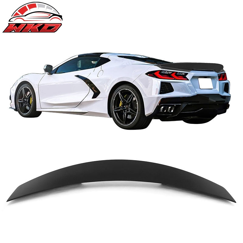 Fits 20-26 Chevrolet Corvette Stingray C8 RSC Style Trunk Spoiler Matte Black