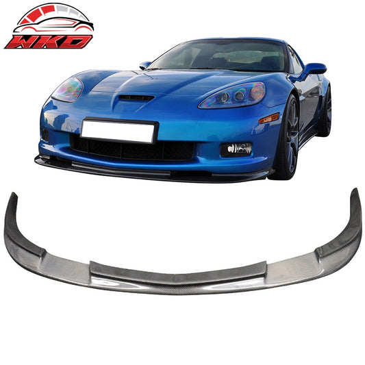 Wholesale 05-13 Chevrolet Corvette ZR1 Style Front Bumper Lip Kit Matte Carbon Fiber
