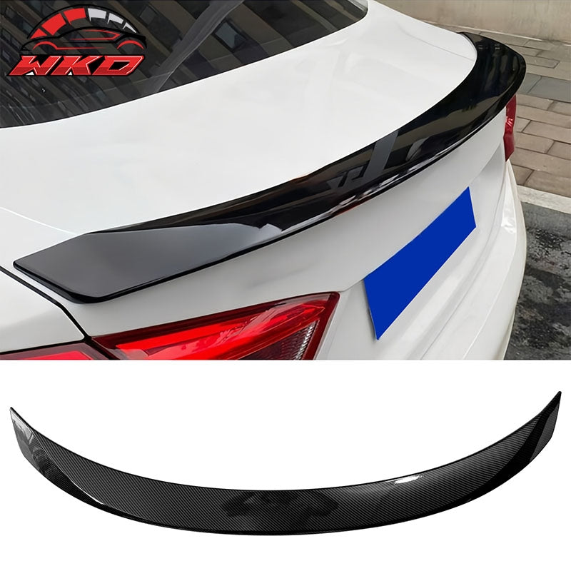 Fits 16-19 Chevrolet Cruze Sedan Rear Trunk Spoiler Lid Carbon Fiber Print ABS