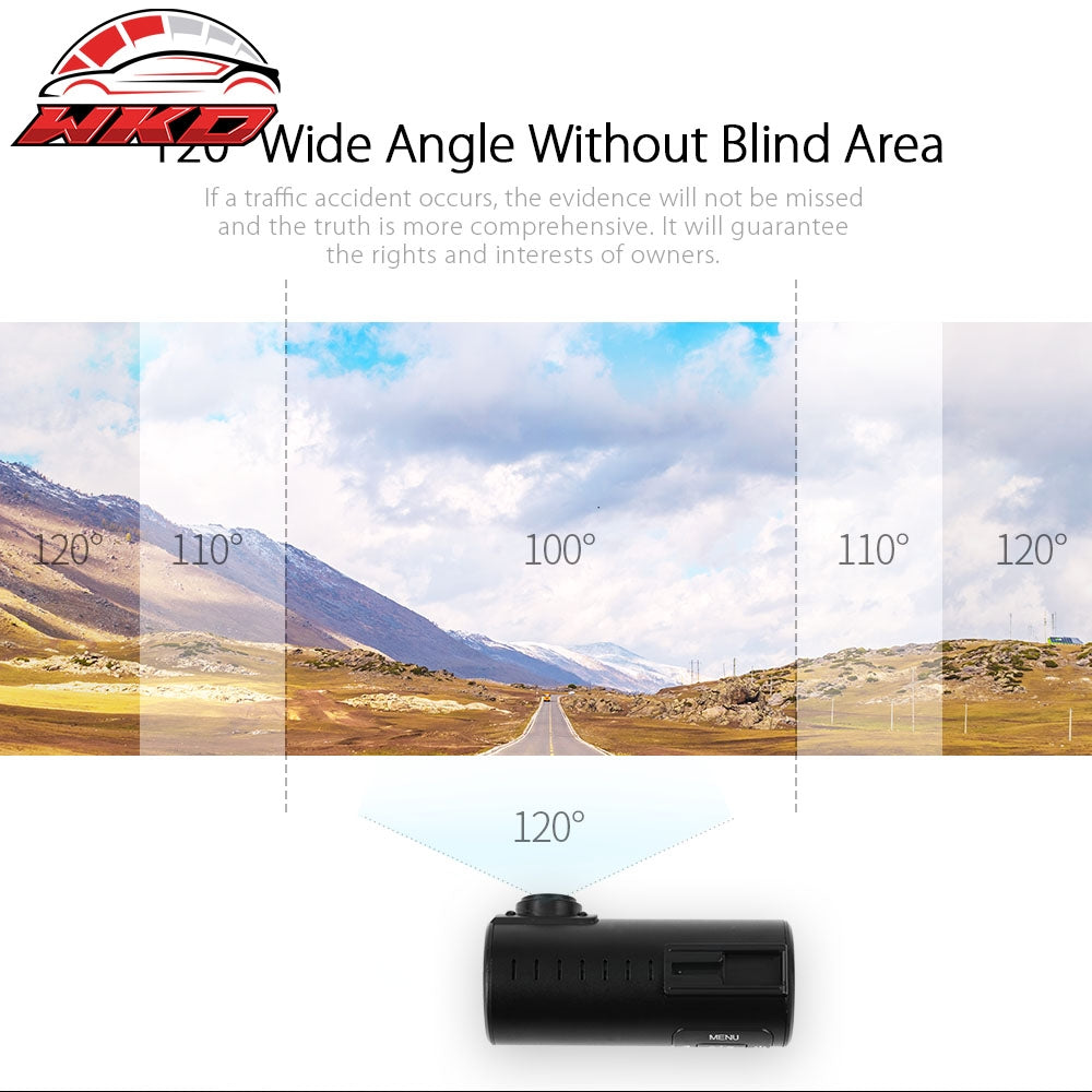 Dash Cam Mini A110 720P 120∼ Car DVR Camera Video Recorder Night Vision G-Sensor