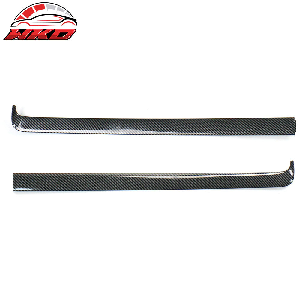 Fits 24-25 Tesla 3 Highland/25 Y Carbon Fiber Print Dashboard Wrap Cover Cap