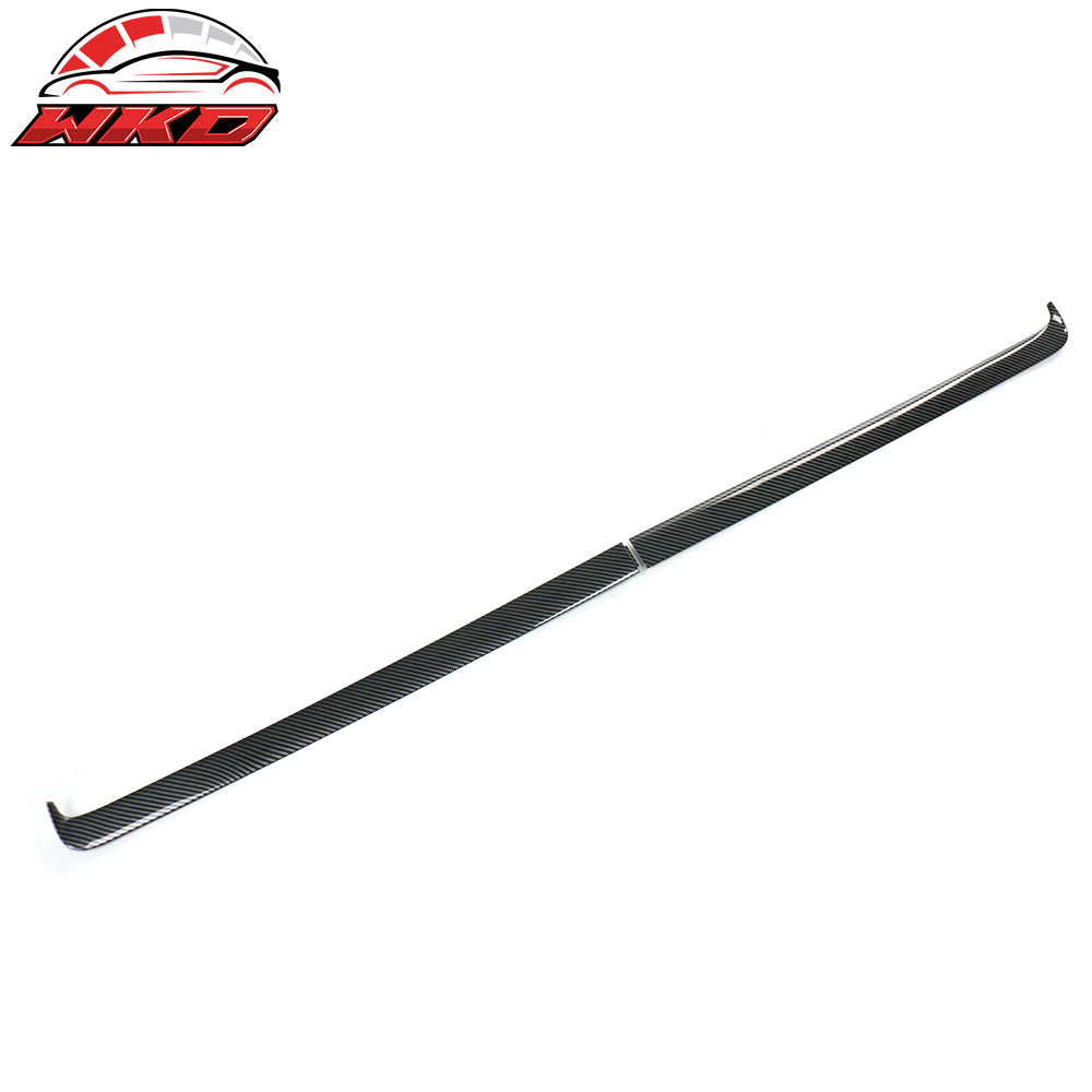 Fits 24-25 Tesla 3 Highland/25 Y Carbon Fiber Print Dashboard Wrap Cover Cap