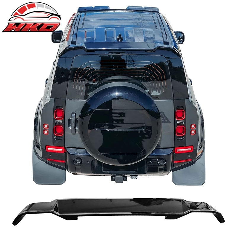 Wholesale 20-26 Defender 90 110 130 V Style Gloss Black Rear Window Roof Spoiler ABS