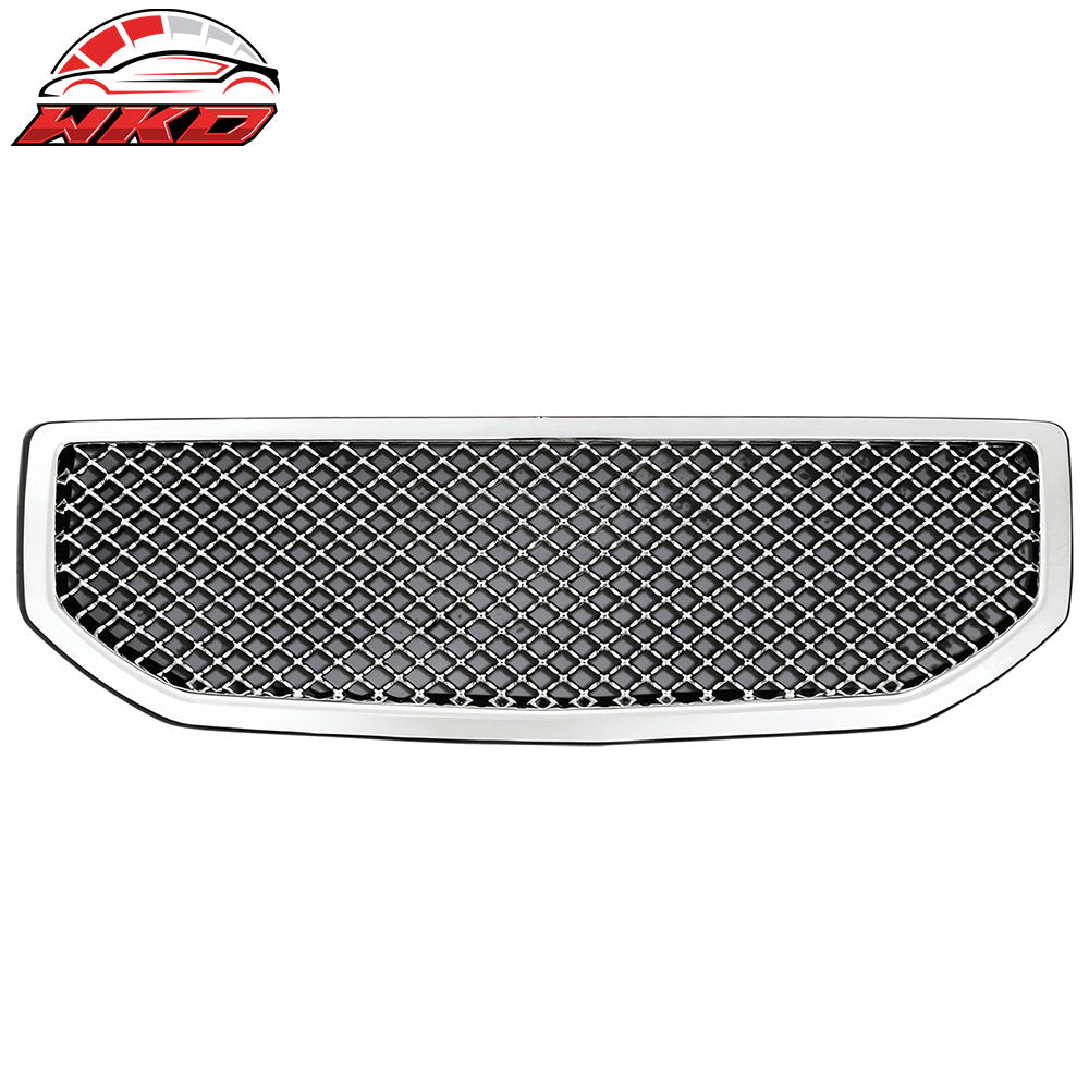 Wholesale 07-12 Dodge Caliber Mesh Style ABS Front Bumper Grille Guard Cover - Chrome