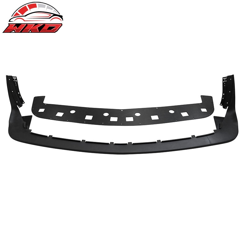 For 18-23 Dodge Challenger Demon & Widebody Front Lip DM Style Textured Black PP