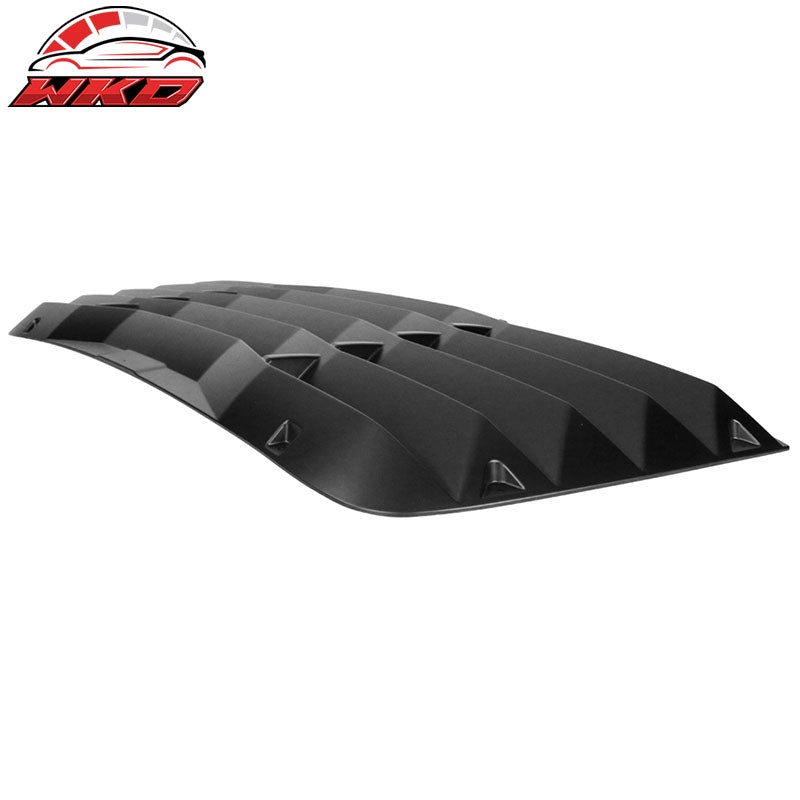 Fits 08-23 Dodge Challenger Window Louver Rear Sun Shade Cover Matte Black ABS