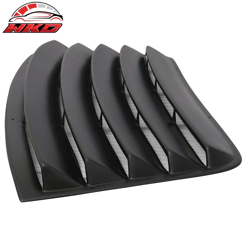 Fits 08-23 Dodge Challenger Rear Window Louver Sun Shade PU Unpainted Black