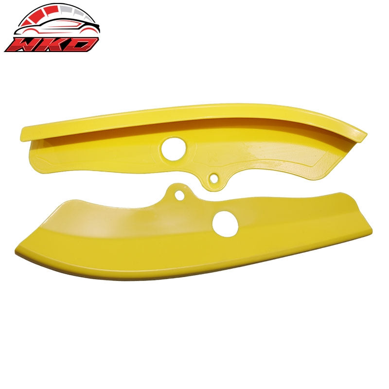 Fits 15-23 Dodge Challenger Scat Pack 2PCS Front Bumper Lip Splitter Protector