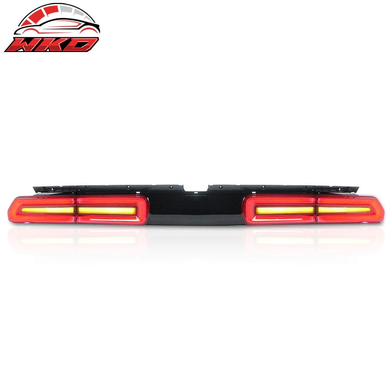Wholesale 08-14 Challenger Sequential Yellow Turn Signal LED Tail Lights 2PC - Red