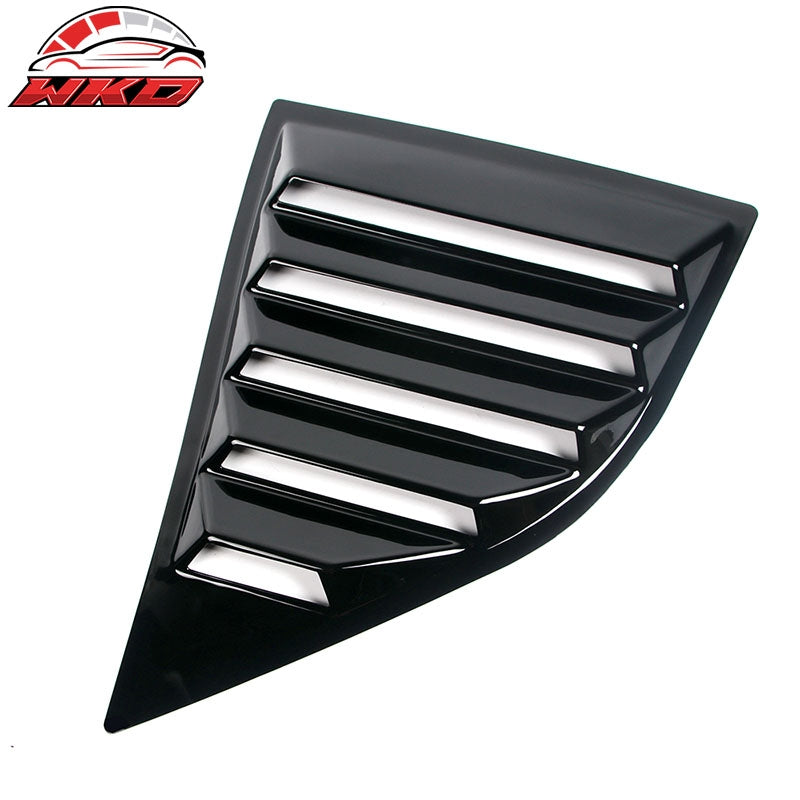 For 08-23 Dodge Challenger XE V2 Gloss Black Side Window Louver Scoop Vent Cover