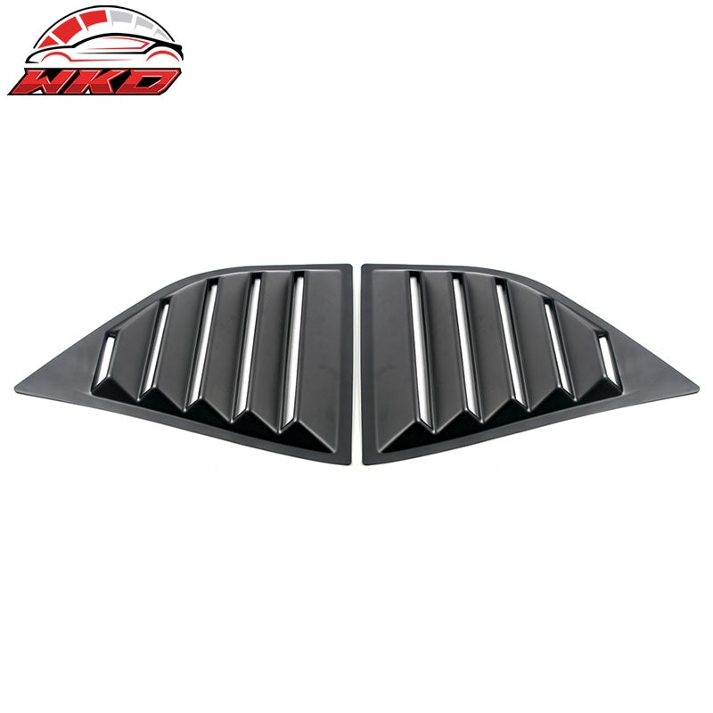 For 08-23 Dodge Challenger XE V2 Matte Black Side Window Louver Scoop Vent Cover