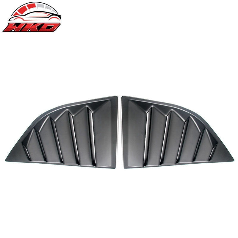 For 08-23 Dodge Challenger XE V2 Matte Black Side Window Louver Scoop Vent Cover