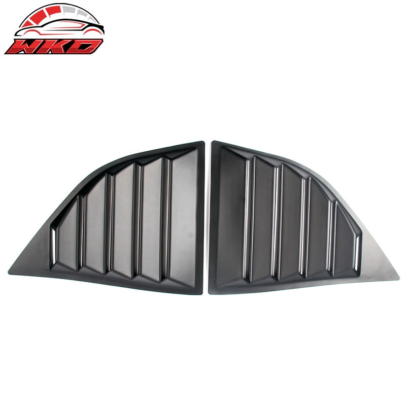 For 08-23 Dodge Challenger XE V2 Matte Black Side Window Louver Scoop Vent Cover