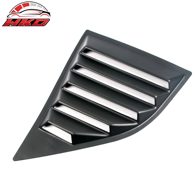 For 08-23 Dodge Challenger XE V2 Matte Black Side Window Louver Scoop Vent Cover