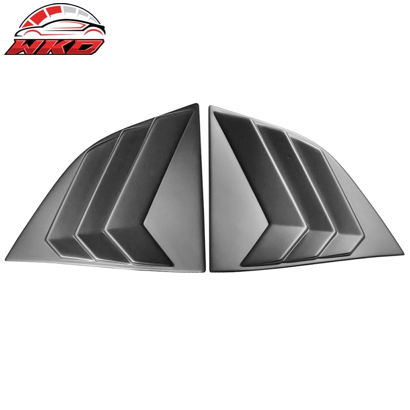 For 08-23 Dodge Challenger XE V3 Matte Black Side Window Louver Scoop Vent Cover