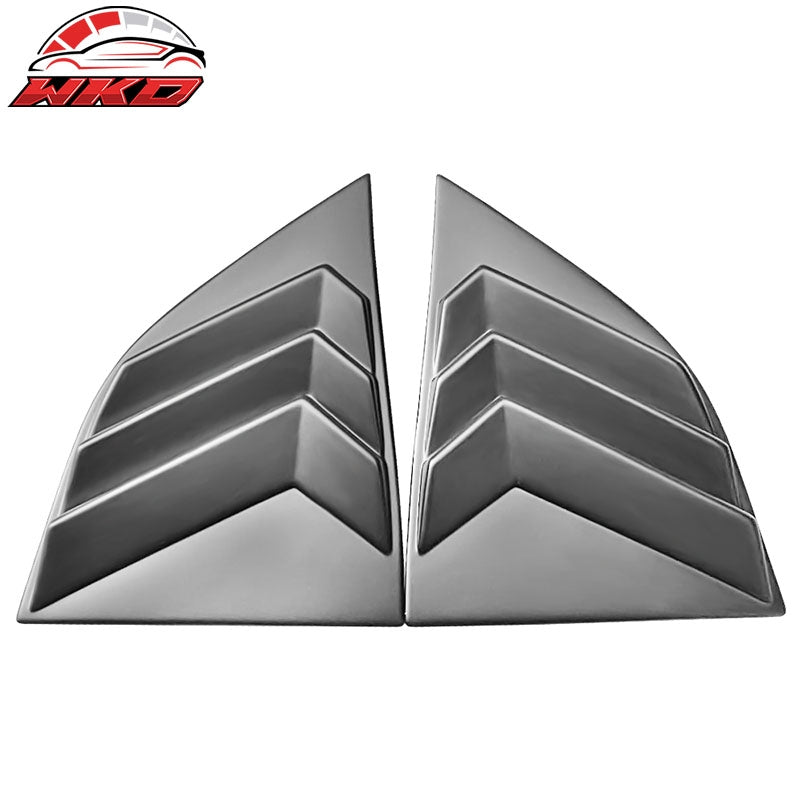 For 08-23 Dodge Challenger XE V3 Matte Black Side Window Louver Scoop Vent Cover