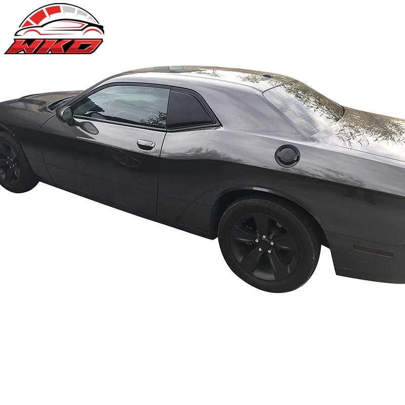 Fits 08-23 Dodge Challenger XE Carbon Fiber Print Side Window Louver Scoop Vent