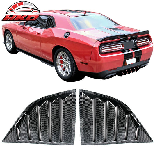 Wholesale 08-23 Dodge Challenger XE V2 Carbon Fiber Look Side Window Louver Scoop Vent