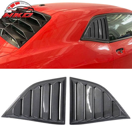 Wholesale 08-23 Dodge Challenger XE V4 Style Side Window Louvers Carbon Fiber Print