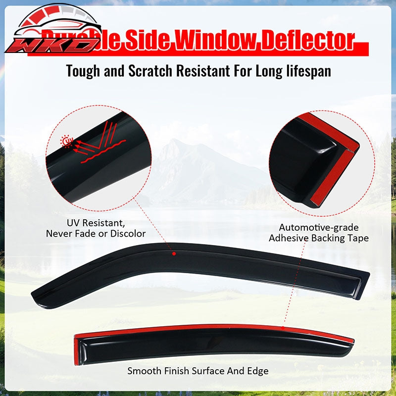 For 2006-2010 Dodge Charger 3D TPE Floor Mats All Season Carpets + Window Visors