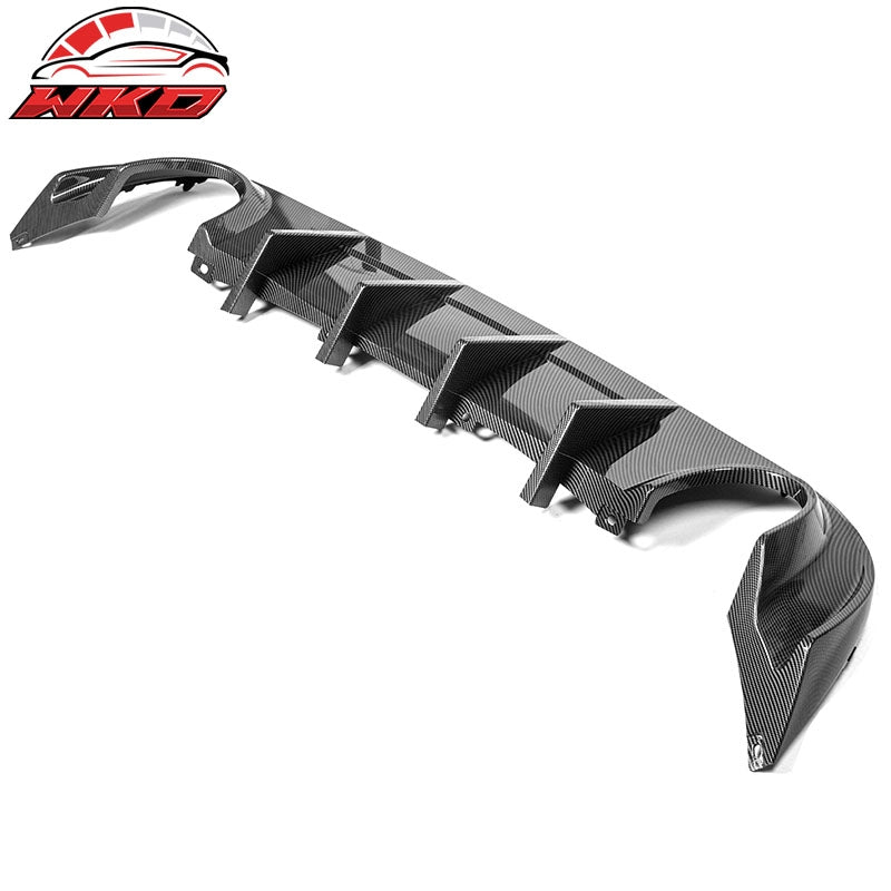 Fits 15-23 Dodge Charger Base SXT Rear Diffuser Splitter Carbon Fiber Print PP