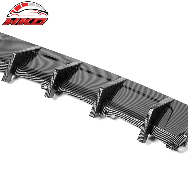 Fits 15-23 Dodge Charger Base SXT Rear Diffuser Splitter Carbon Fiber Print PP