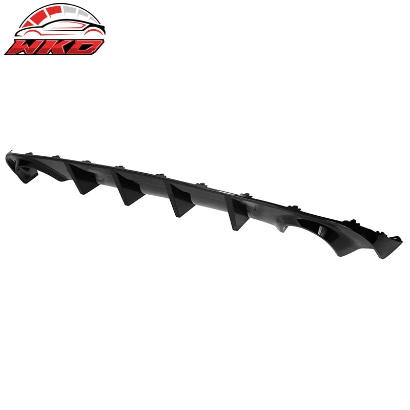 Fits 15-23 Dodge Charger Base SXT Rear Bumper Diffuser Splitter Gloss Black PP