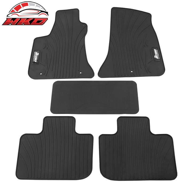 For 11-23 Dodge Charger/Chrysler 300 RWD Latex Floor Mats Liner Black Carpet 5PC