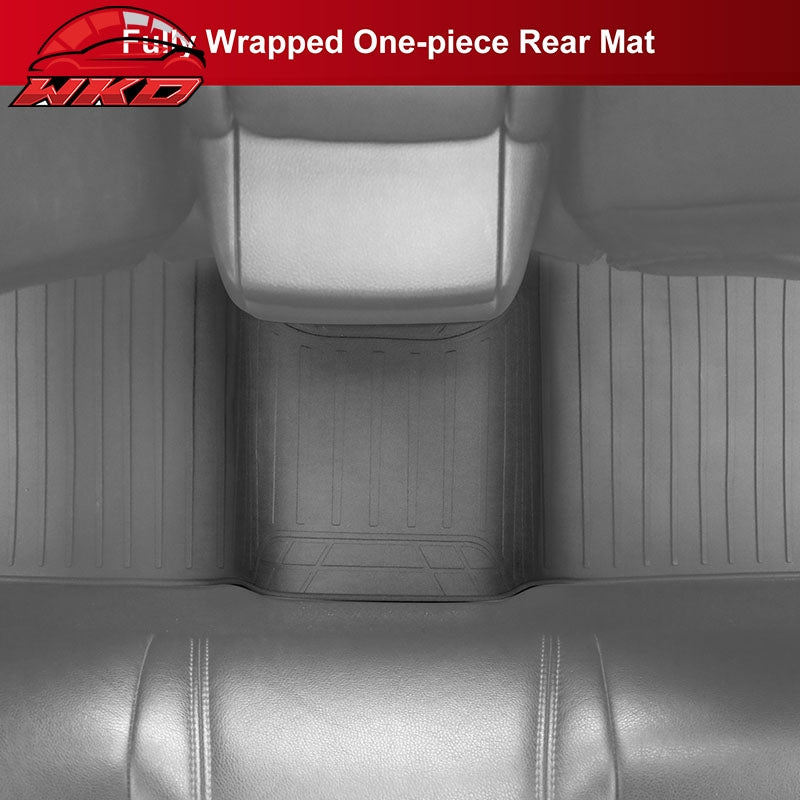 For 11-23 Dodge Charger/Chrysler 300 RWD Latex Floor Mats Liner Gray Carpet 5PC
