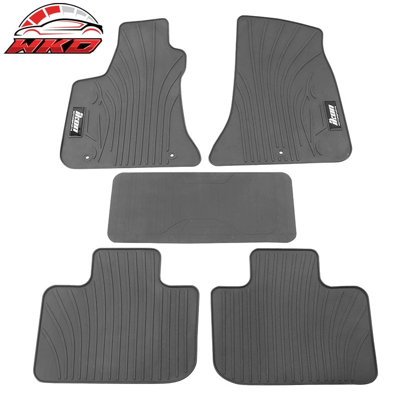 For 11-23 Dodge Charger/Chrysler 300 RWD Latex Floor Mats Liner Gray Carpet 5PC