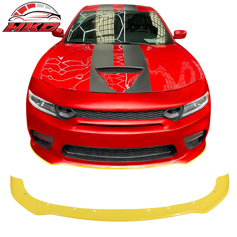Wholesale 15-23 Dodge Charger Front Bumper Lip Protector Yellow - Only Fit IKON Bumper