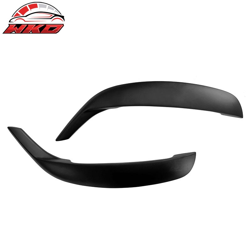 Fits 15-23 Dodge Charger IKON1 Style Front Door Side Fin Vents Matte Black ABS