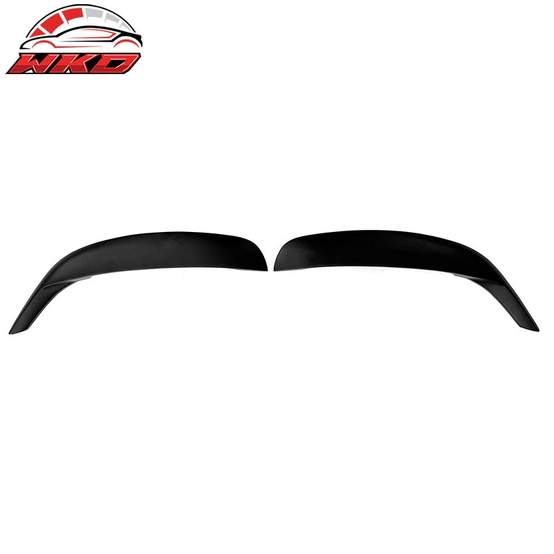 Fits 15-23 Dodge Charger IKON1 Style Front Door Side Fin Vents Matte Black ABS