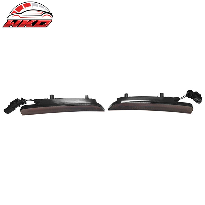 Fits 15-23 Dodge Charger 2PCS Front LED Side Marker Lights Lamps Smoked Lens