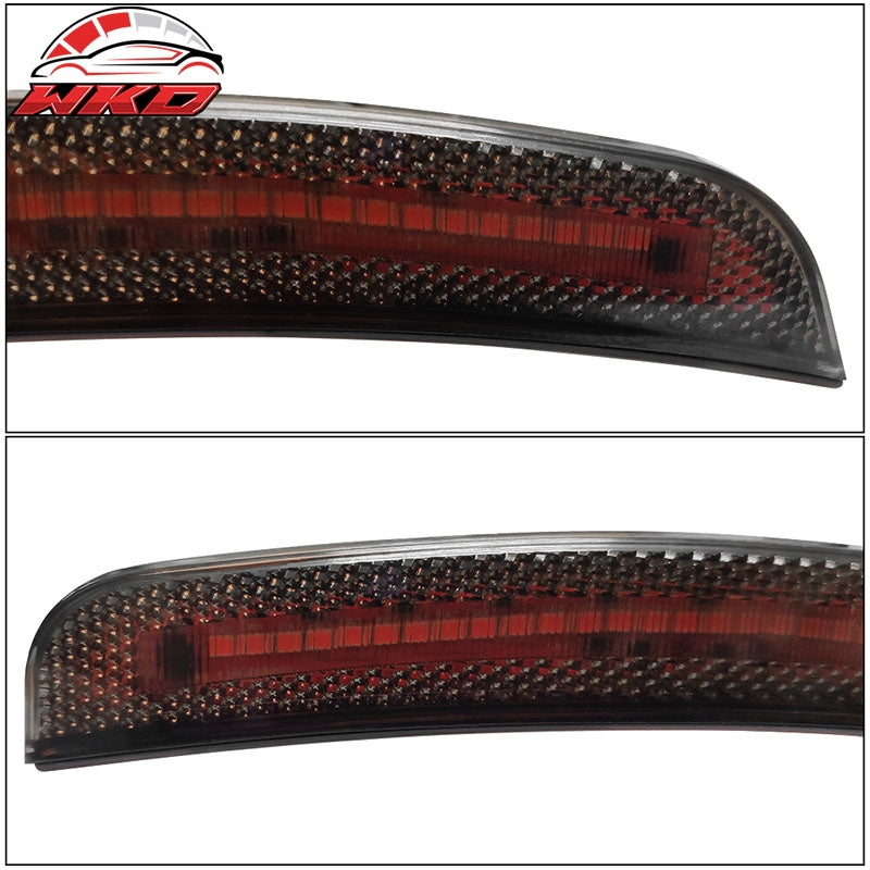 Fits 15-23 Dodge Charger 2PCS Front LED Side Marker Lights Lamps Smoked Lens
