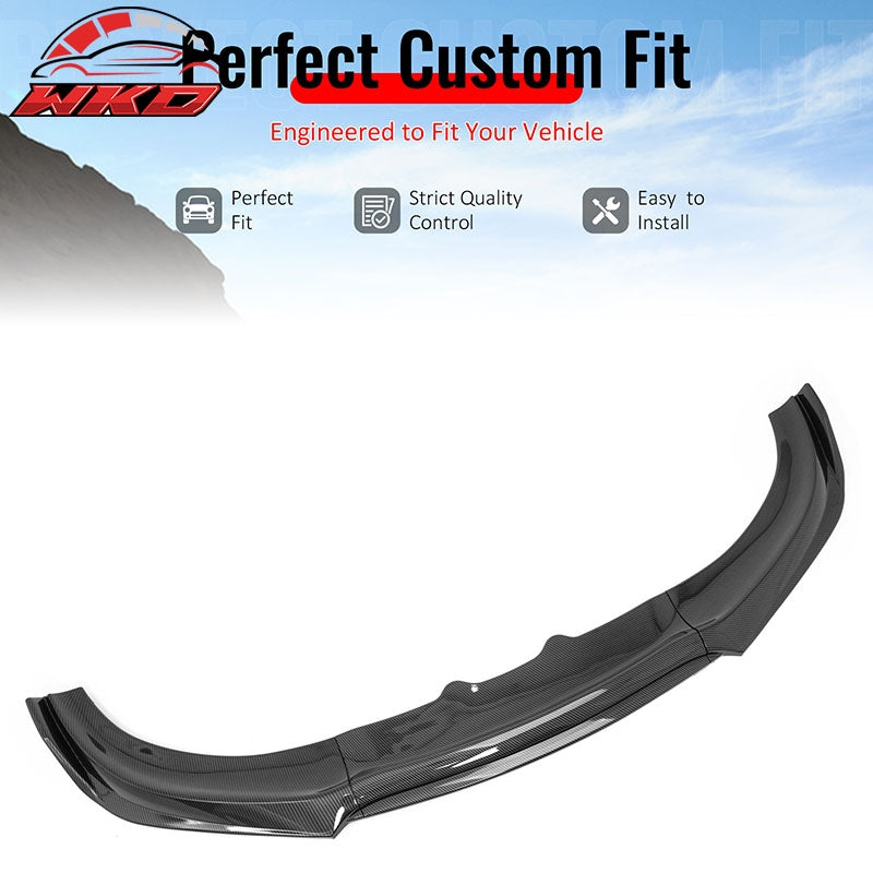 Wholesale 15-23 Dodge Charger IKON V2 Front Bumper Lip Spoiler Carbon Fiber Print PP - Wikond Auto