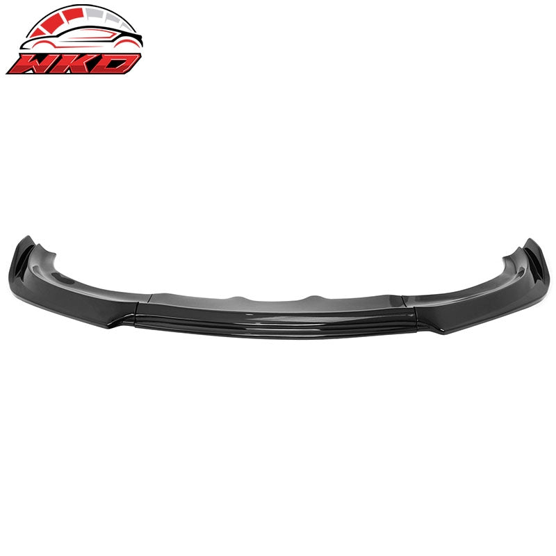 Wholesale 15-23 Dodge Charger IKON V2 Front Bumper Lip Spoiler Gloss Black PP 3PCS - Wikond Auto