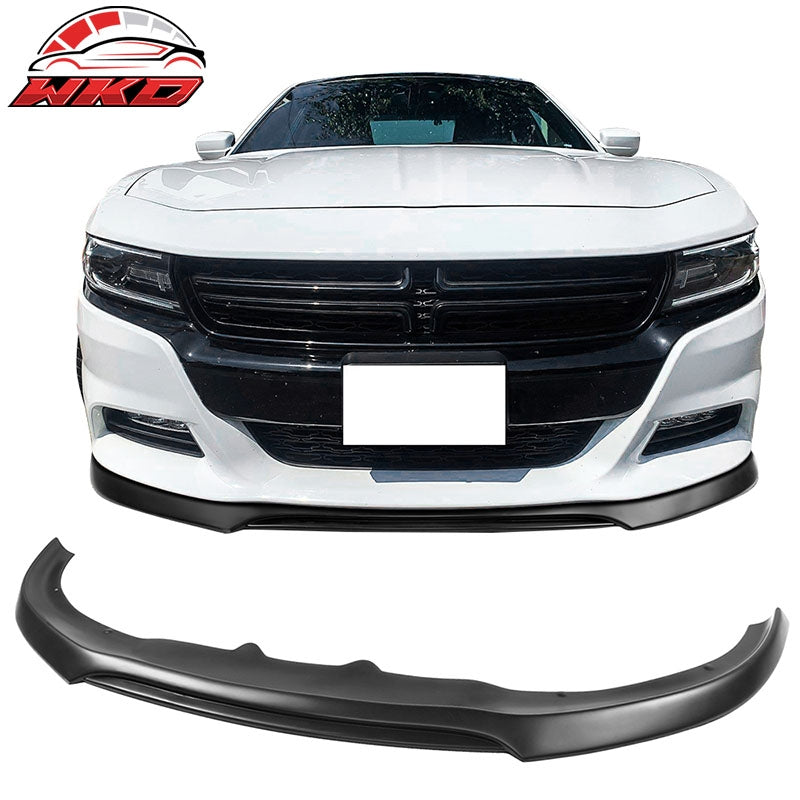 Wholesale 15-23 Dodge Charger IKON V2 Style Front Bumper Lip Spoiler Unpainted PP